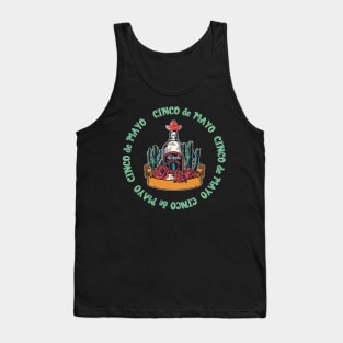 cinco de mayo green tequila Tank Top